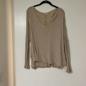 Tan, light weight, oversized, loose fit Urban Outfitters sweater